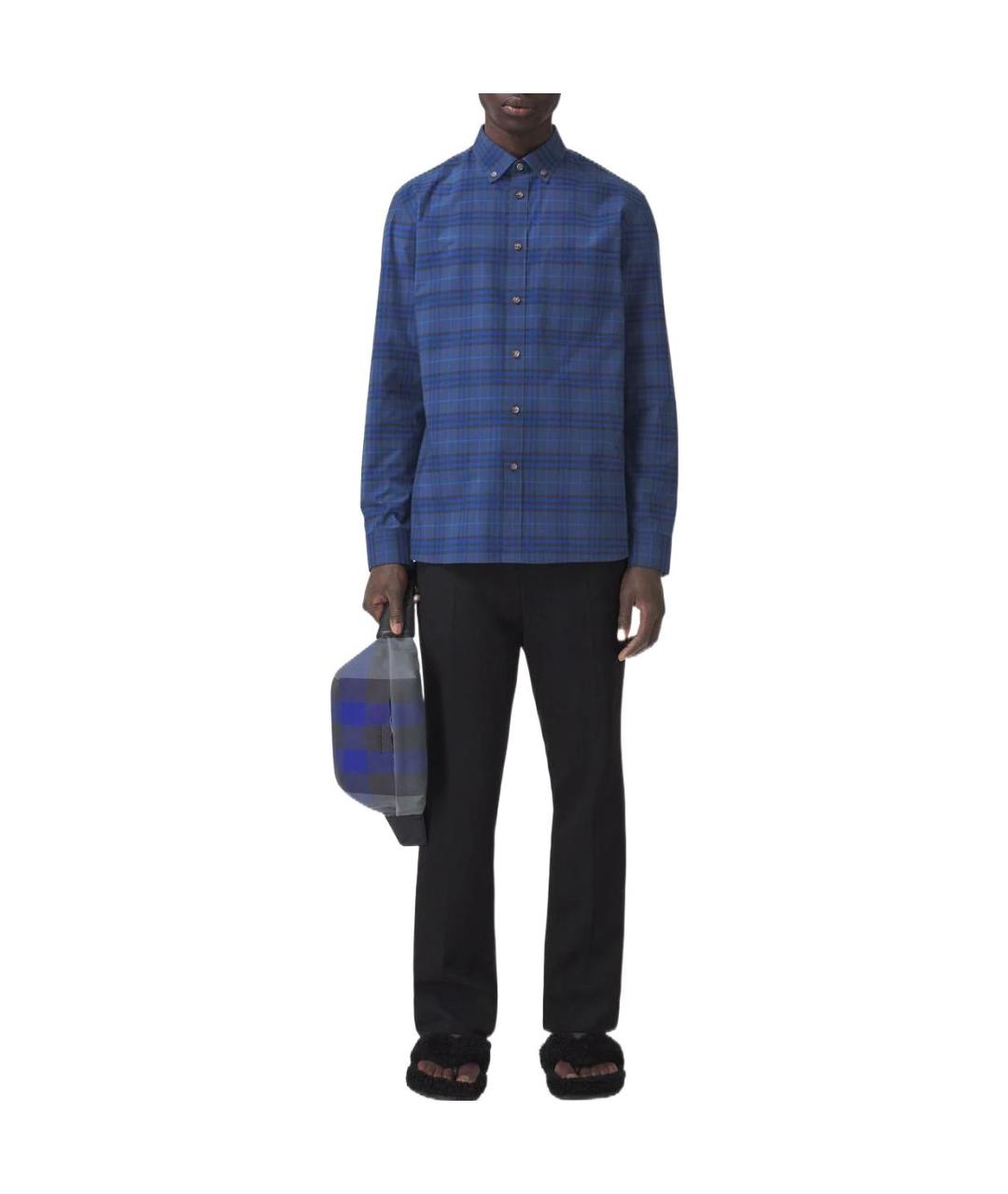 BURBERRY Синяя кэжуал рубашка, фото 2