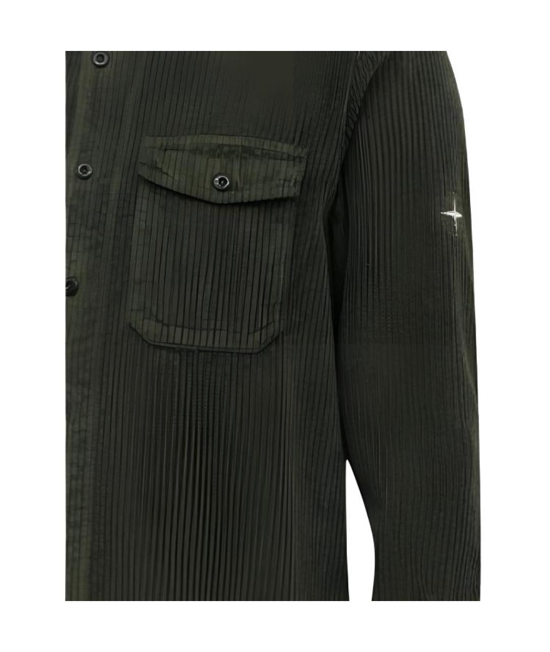 STONE ISLAND Зеленая классическая рубашка, фото 3