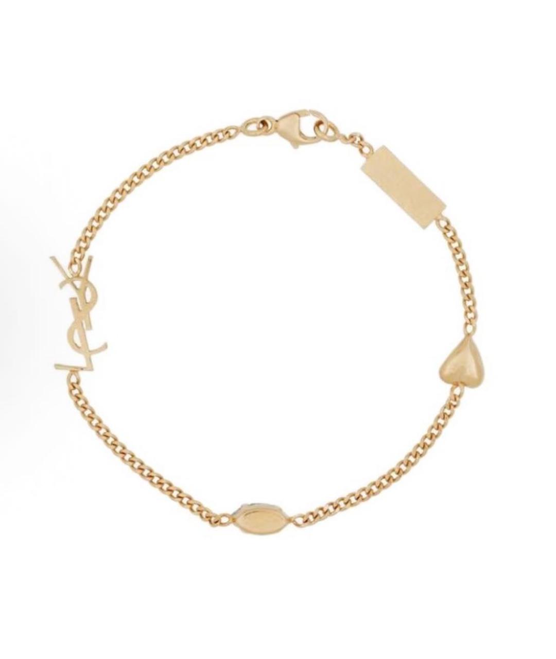 SAINT LAURENT Золотой браслет, фото 5