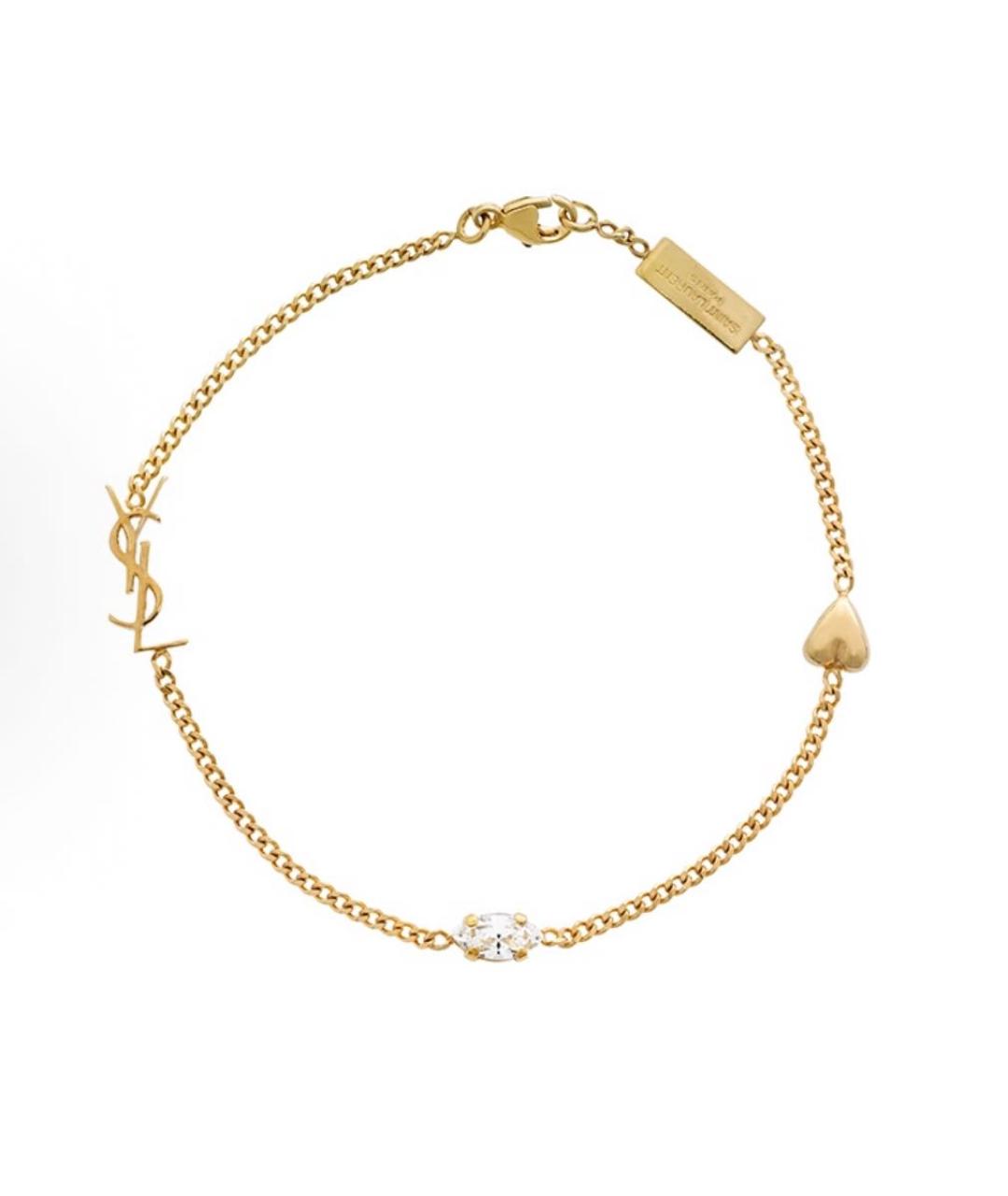 SAINT LAURENT Золотой браслет, фото 6