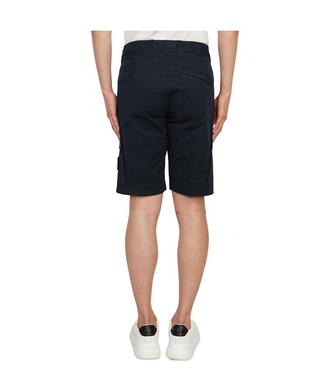 STONE ISLAND Темно-синие шорты, фото 5