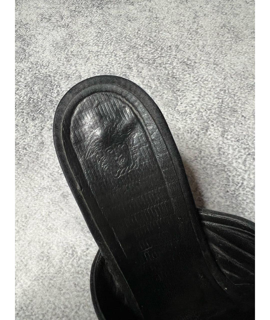 VERSACE Черные мюли, фото 5