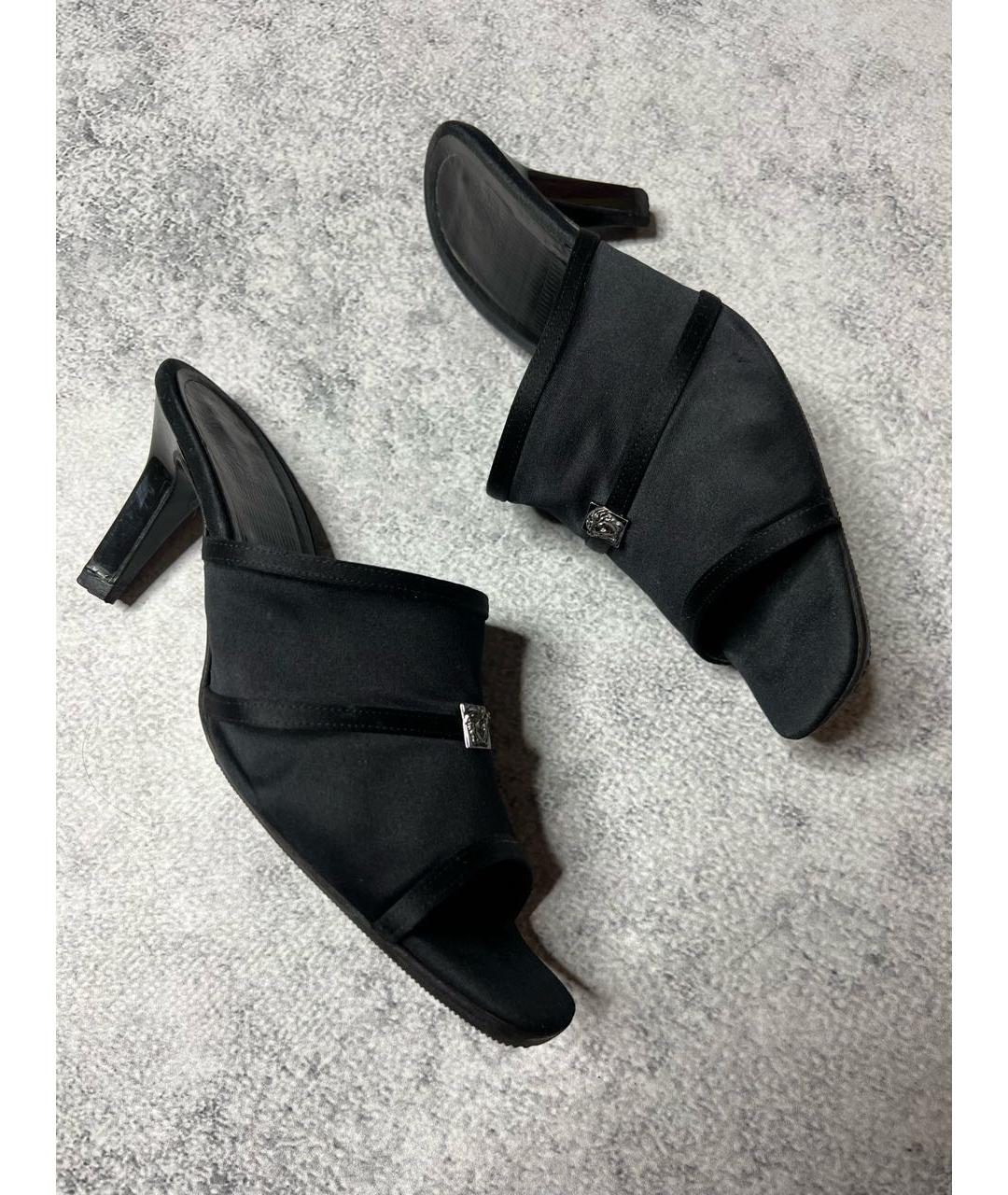 VERSACE Черные мюли, фото 9