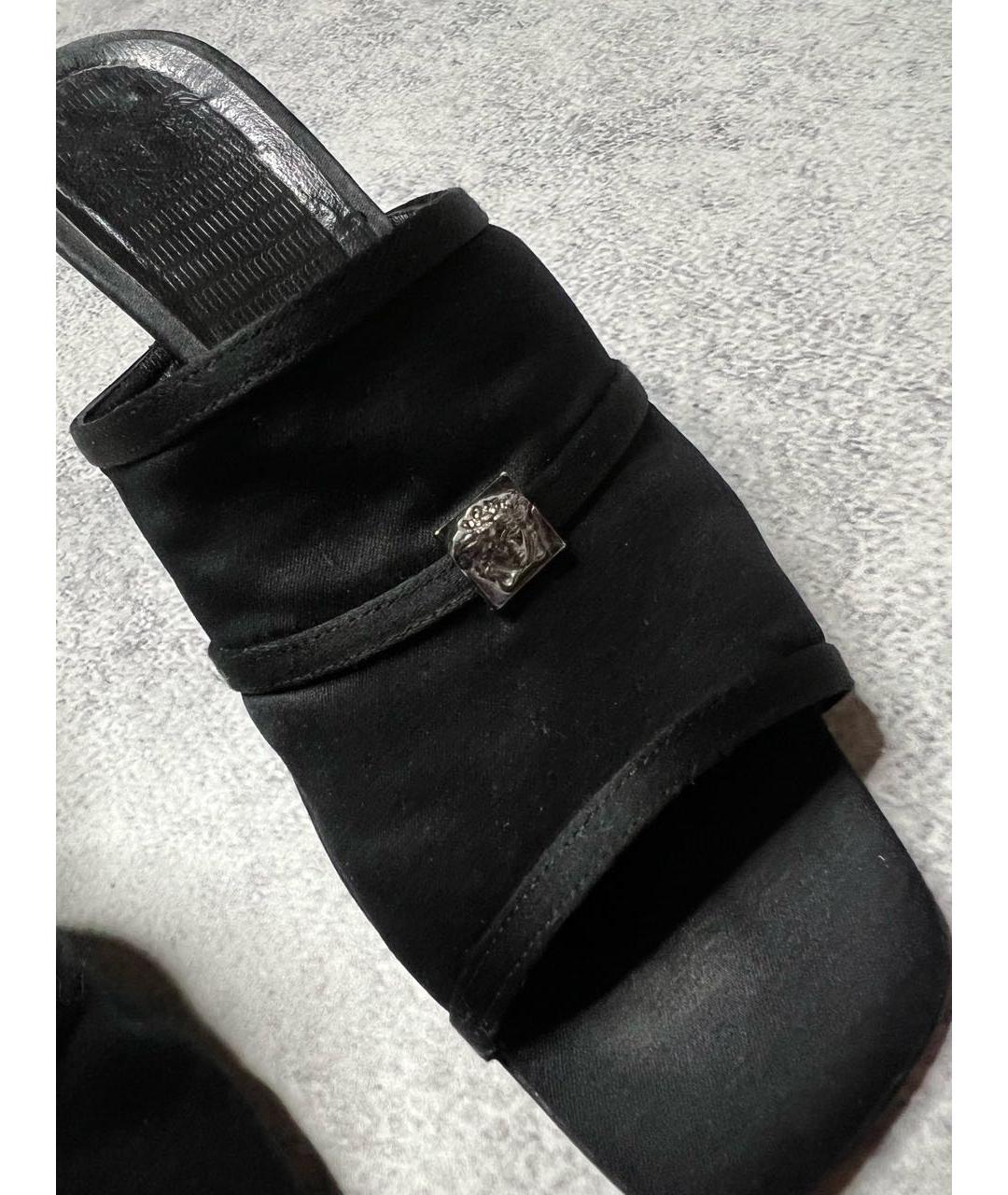 VERSACE Черные мюли, фото 6