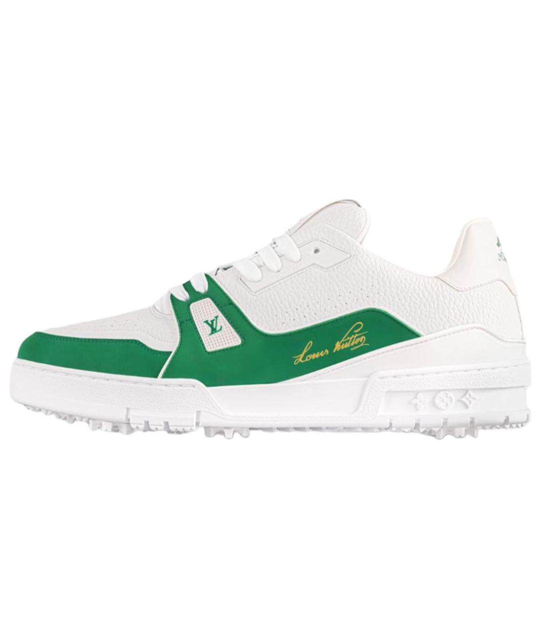 LOUIS VUITTON Белые низкие кроссовки / кеды, фото 2