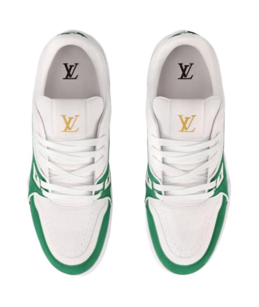 LOUIS VUITTON Белые низкие кроссовки / кеды, фото 4