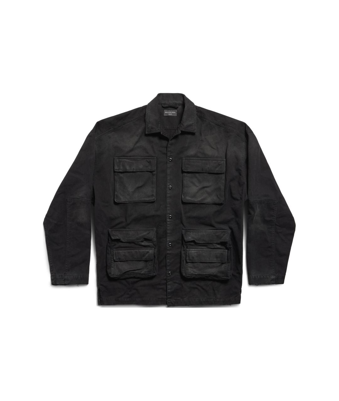 BALENCIAGA Черная деним куртка, фото 6