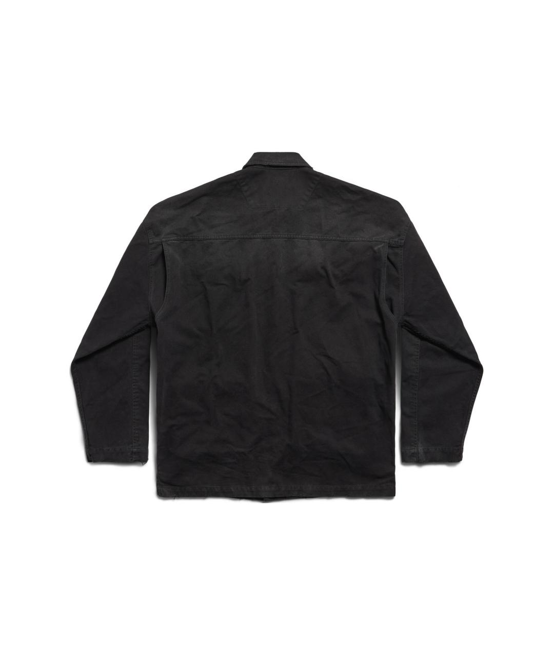 BALENCIAGA Черная деним куртка, фото 2