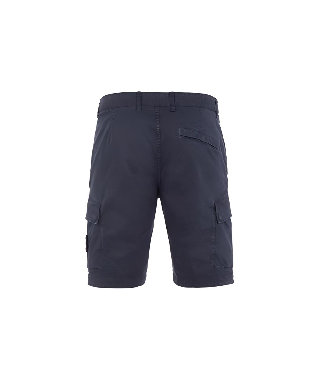 STONE ISLAND Темно-синие шорты, фото 2