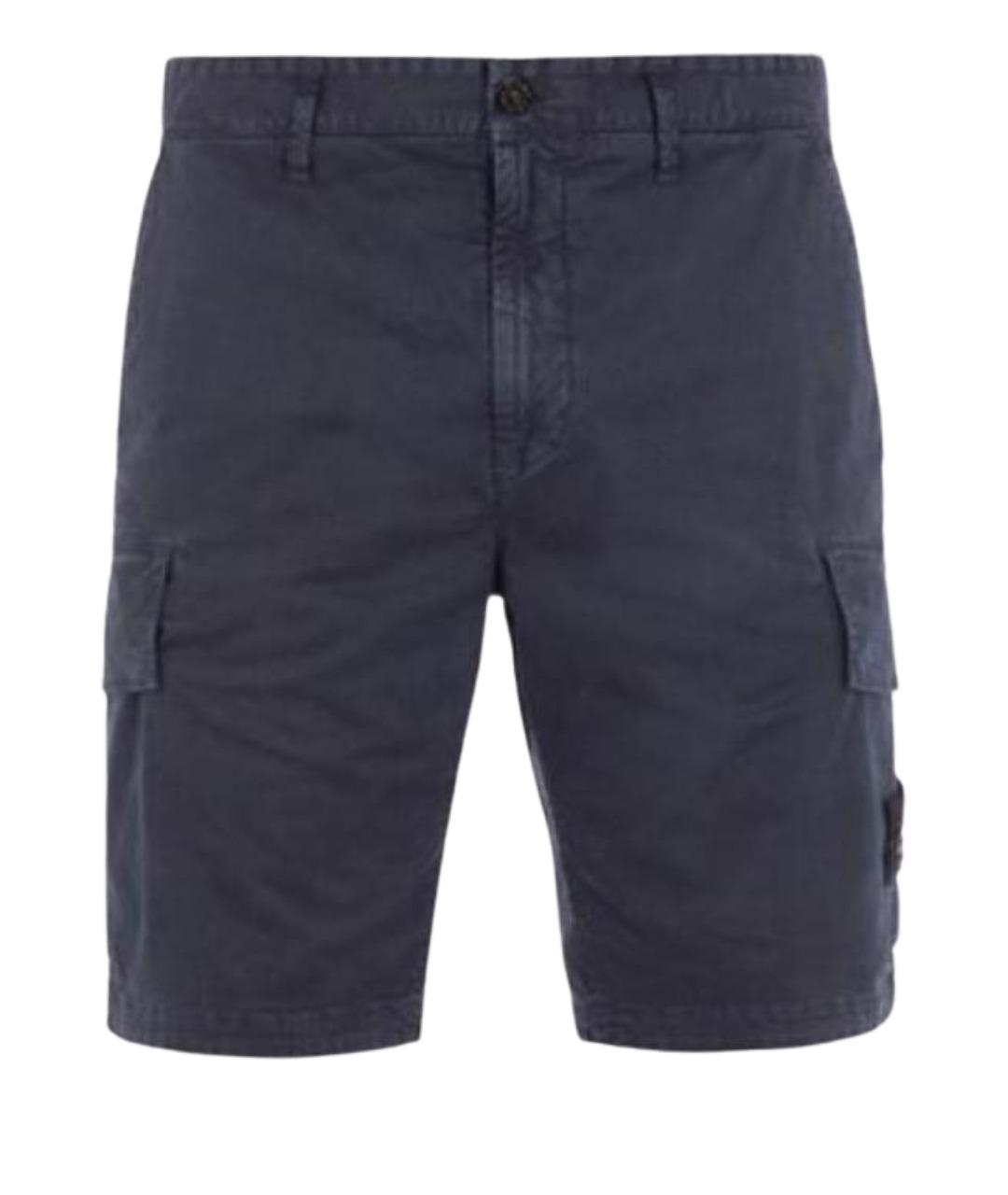 STONE ISLAND Темно-синие шорты, фото 1