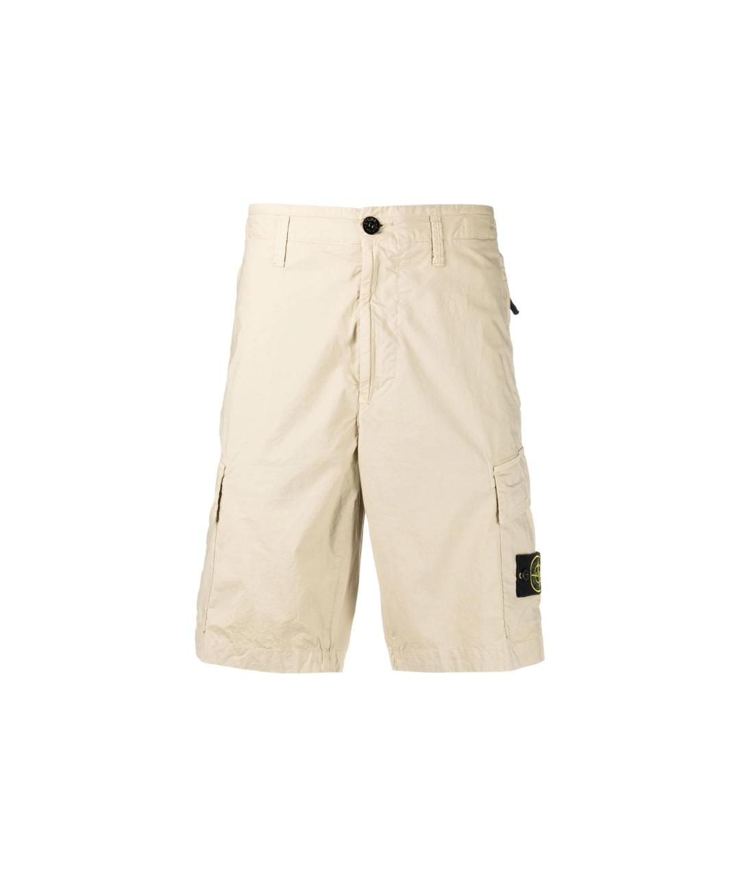 STONE ISLAND Хаки шорты, фото 6