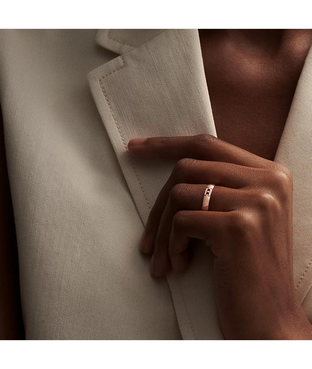 HERMES Золотое кольцо из розового золота, фото 4