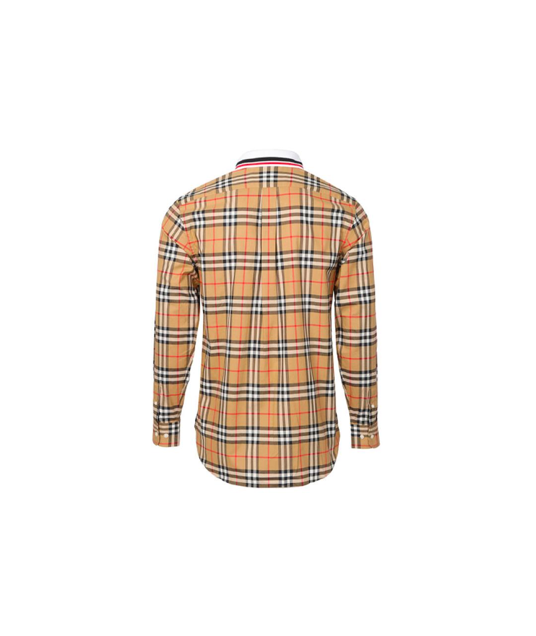 BURBERRY Бежевая классическая рубашка, фото 2