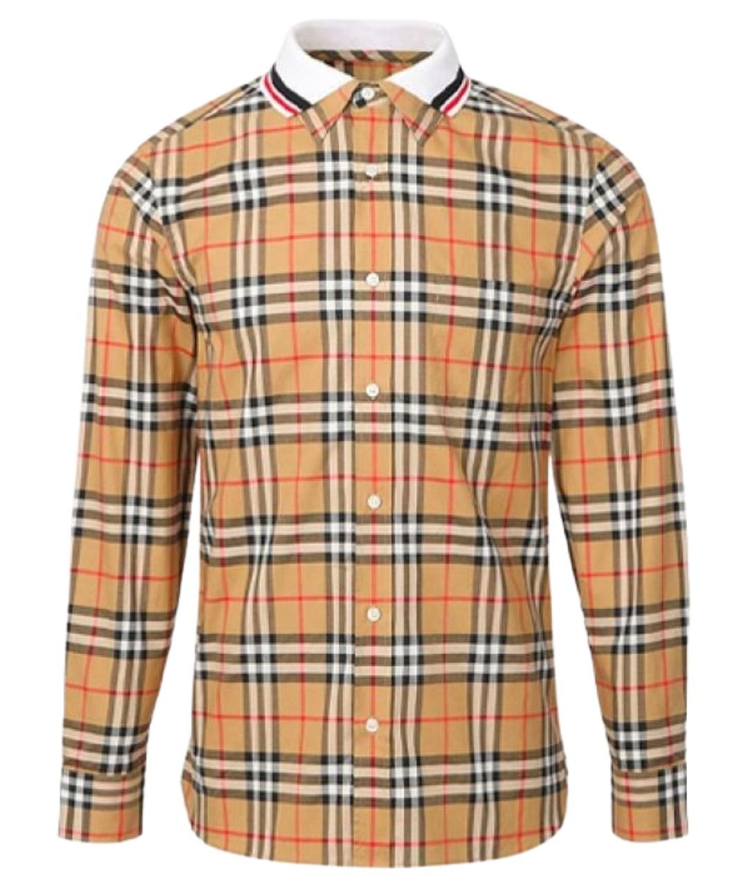 BURBERRY Бежевая классическая рубашка, фото 1