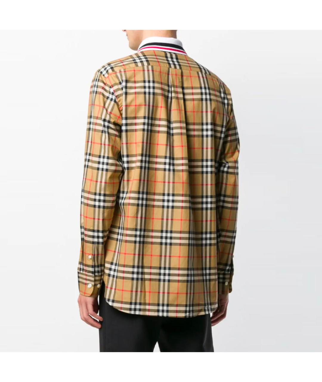 BURBERRY Бежевая классическая рубашка, фото 5