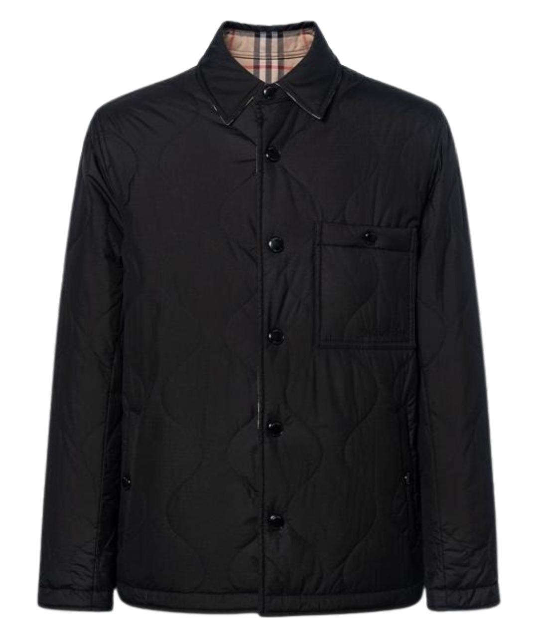 BURBERRY Черный пуховик, фото 1