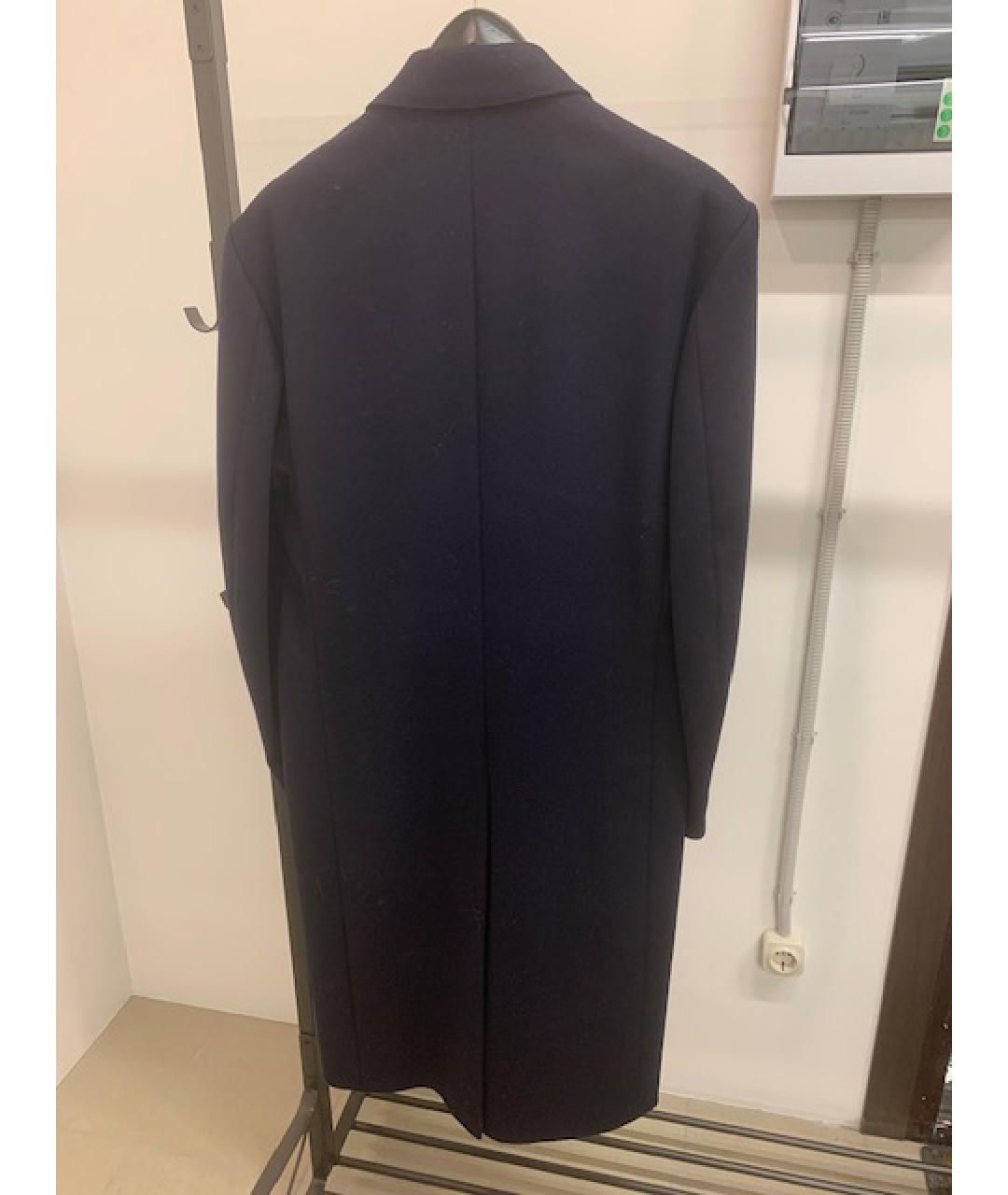 123 Темно-синее шерстяное пальто, фото 2