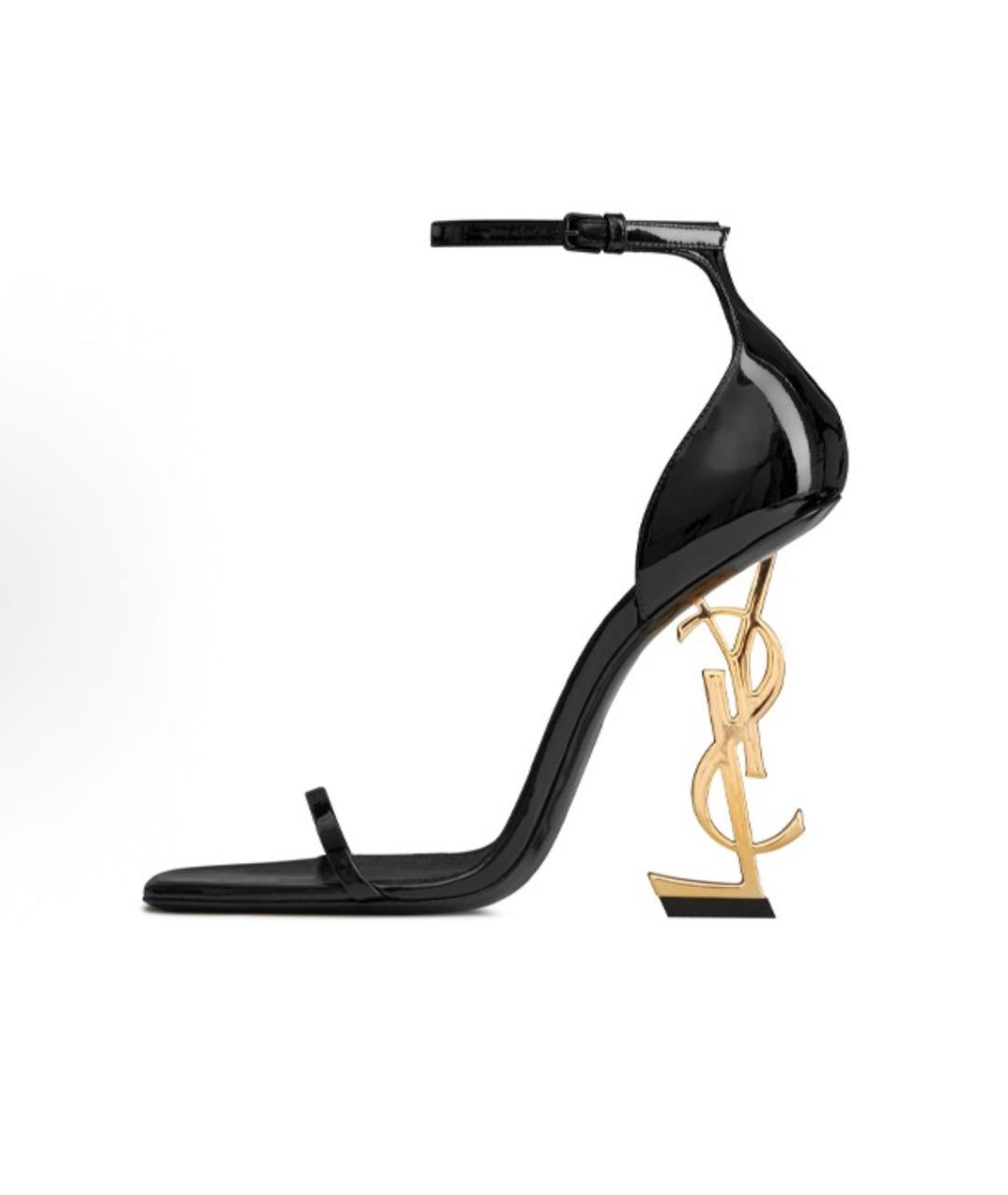 SAINT LAURENT Черные кожаные туфли, фото 7