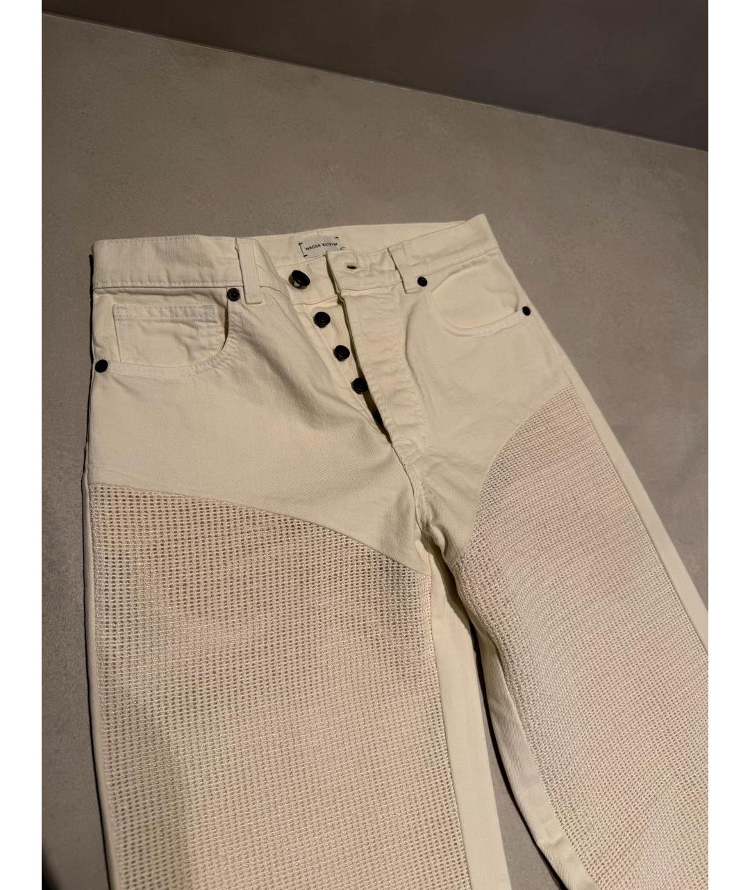 MAGDA BUTRYM Бежевые прямые джинсы, фото 6