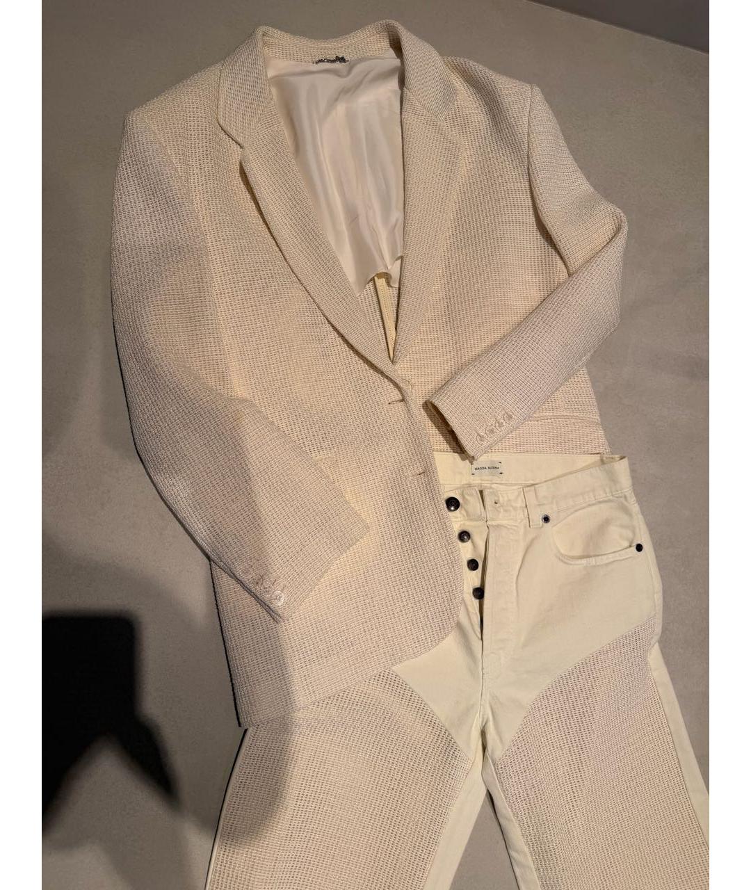 MAGDA BUTRYM Бежевые прямые джинсы, фото 8