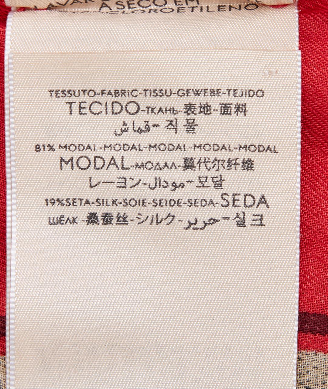 GUCCI Бежевый шелковый платок, фото 5