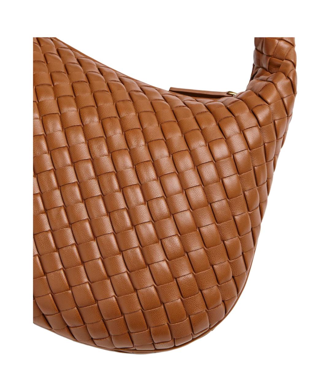 BOTTEGA VENETA Коричневая кожаная сумка с короткими ручками, фото 3