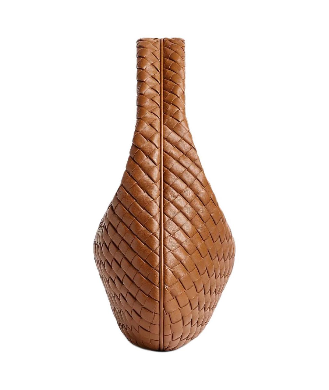 BOTTEGA VENETA Коричневая кожаная сумка с короткими ручками, фото 2