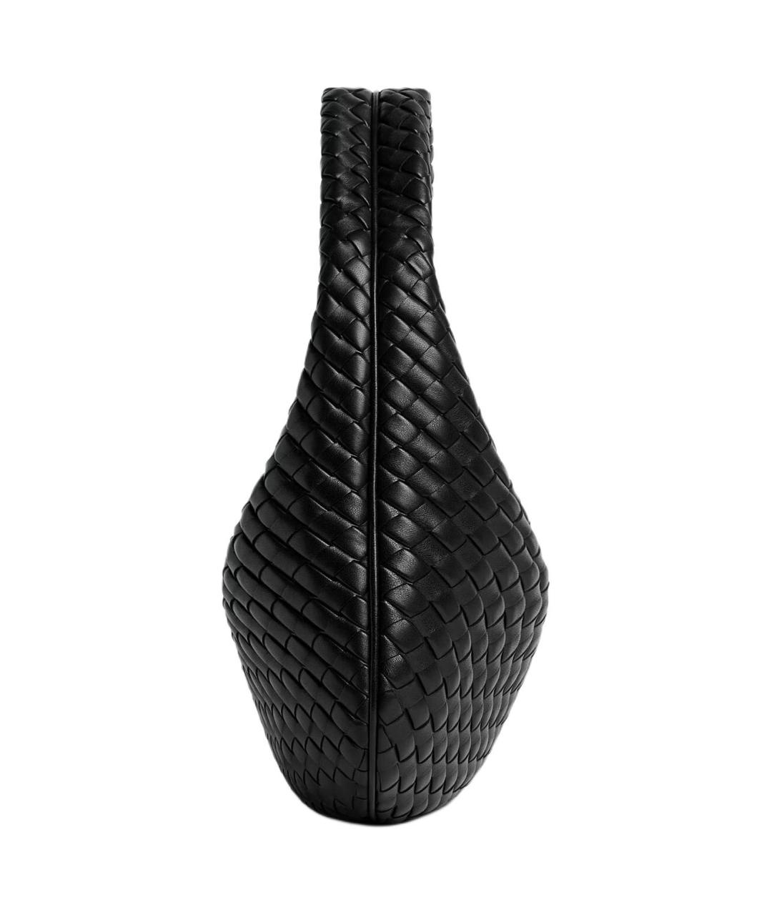 BOTTEGA VENETA Черная кожаная сумка с короткими ручками, фото 2