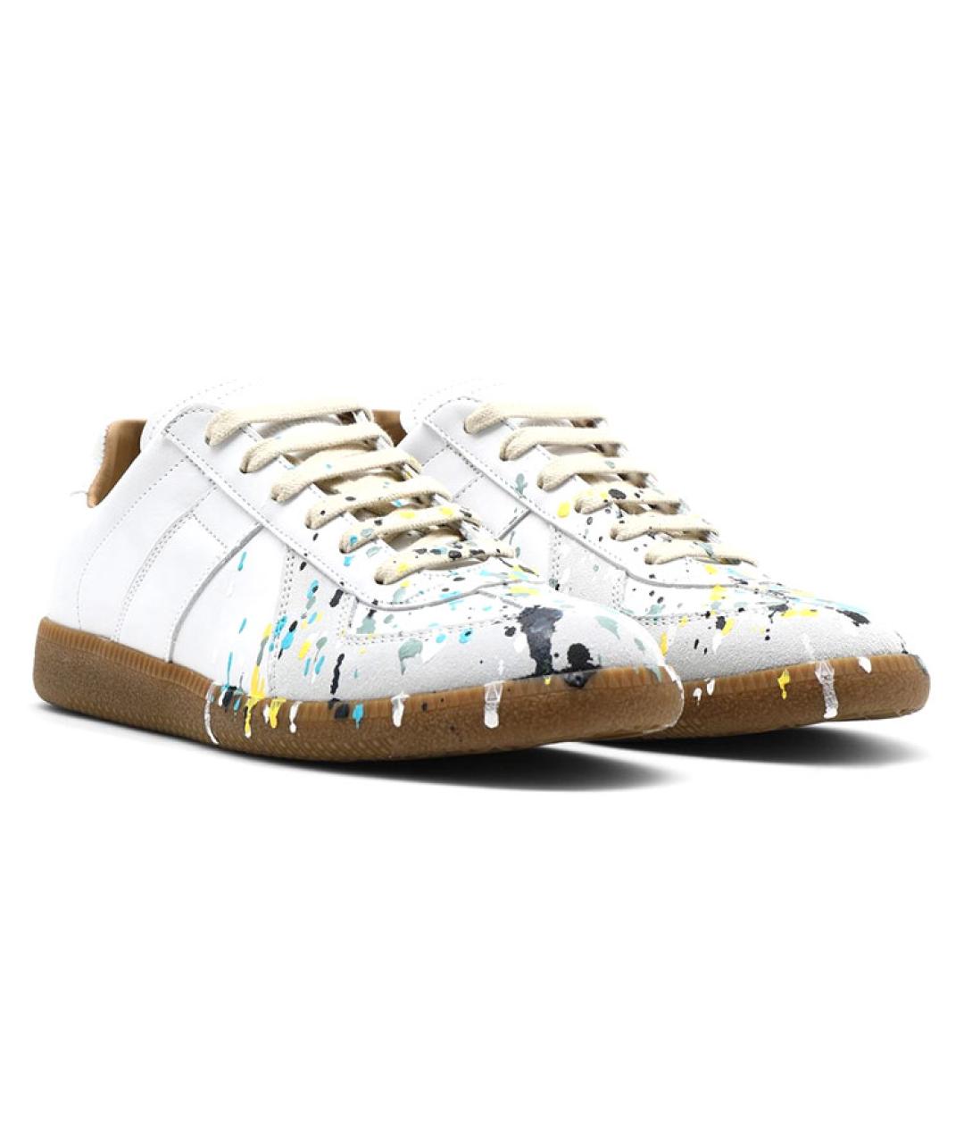 MAISON MARGIELA Кожаные кеды, фото 4