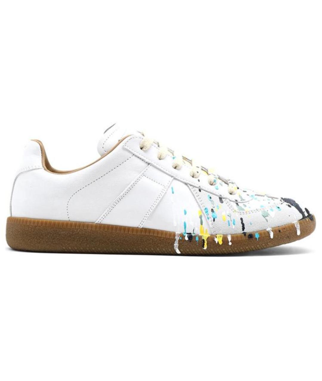 MAISON MARGIELA Кожаные кеды, фото 2