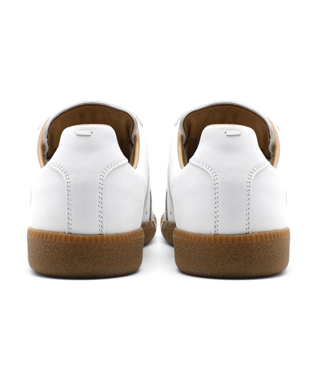 MAISON MARGIELA Кожаные кеды, фото 5