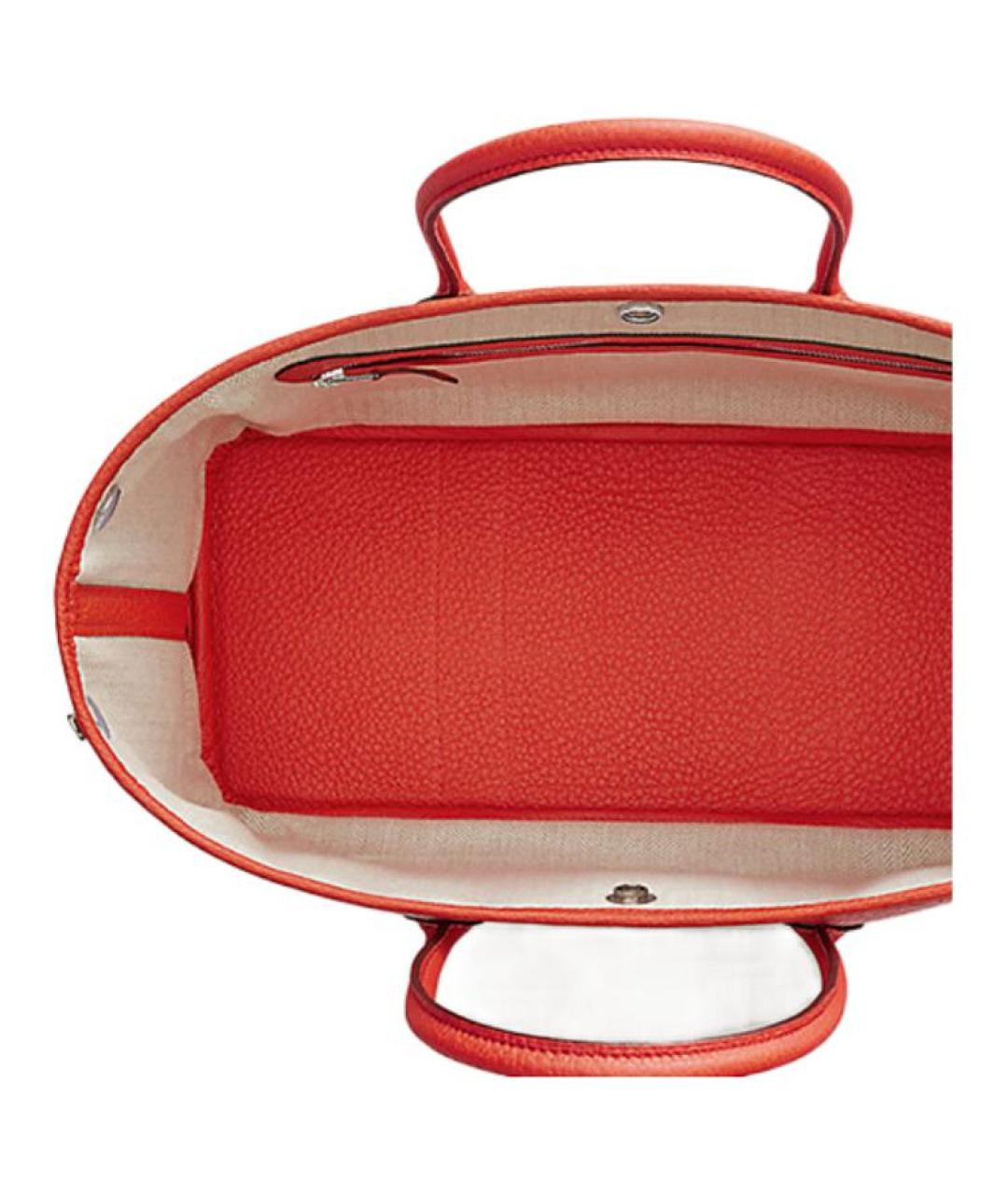 HERMES Красная кожаная сумка через плечо, фото 4