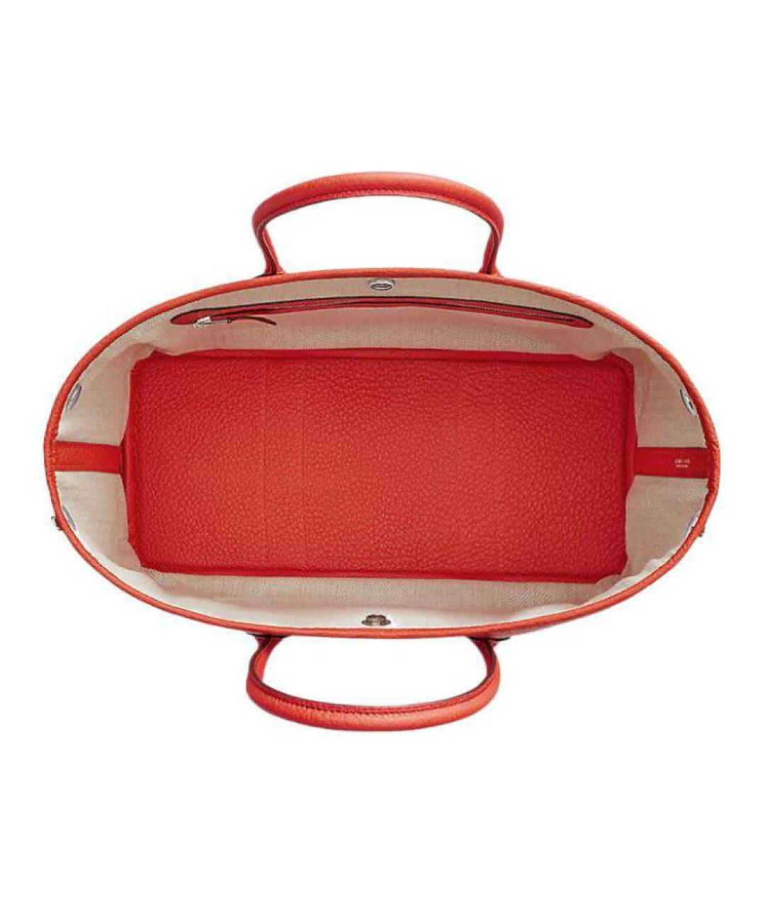 HERMES Красная кожаная сумка через плечо, фото 3