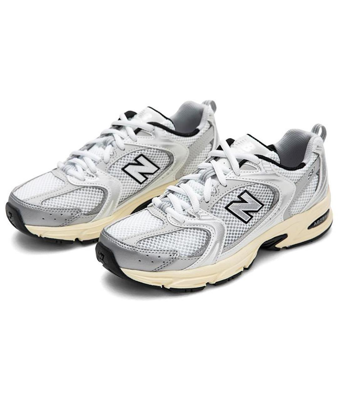 NEW BALANCE Серебряные кроссовки, фото 4