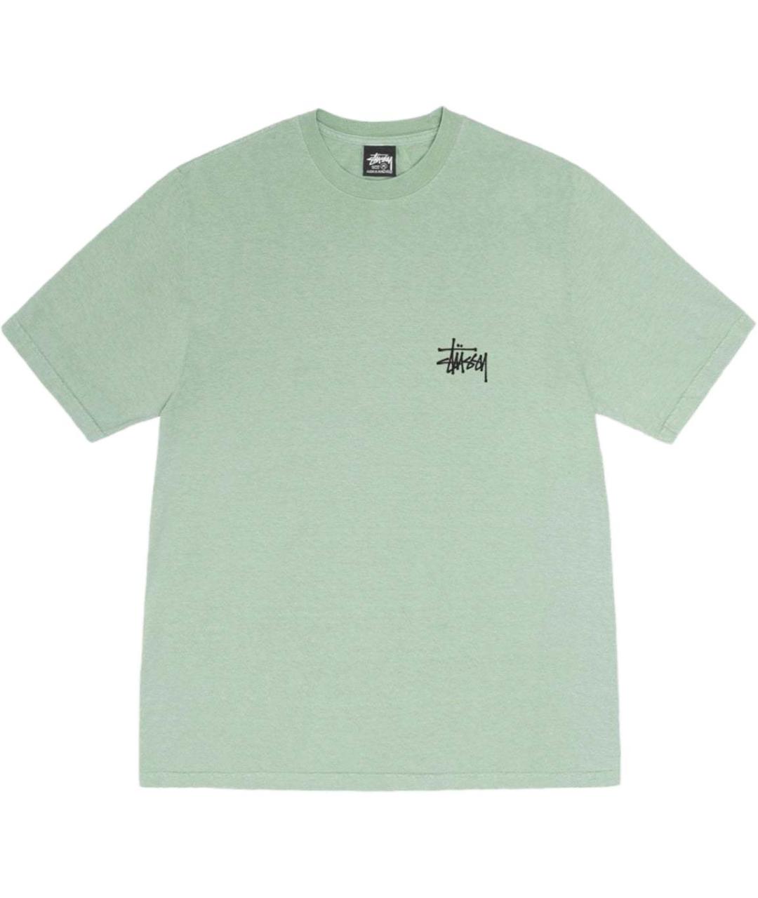 STUSSY Зеленая футболка, фото 1