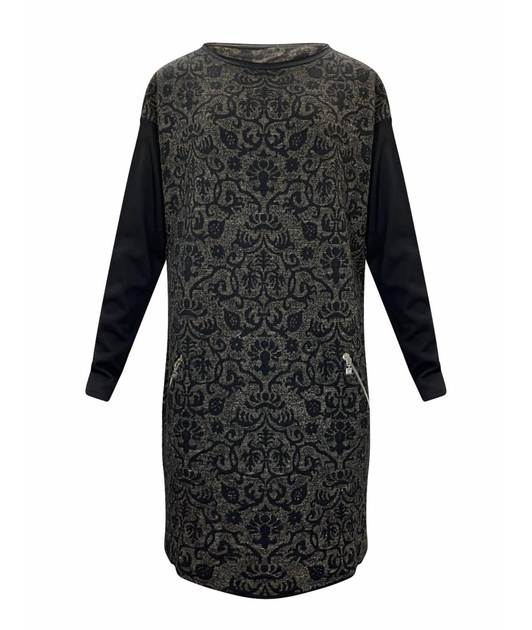 D.EXTERIOR Черное шерстяное повседневное платье, фото 1