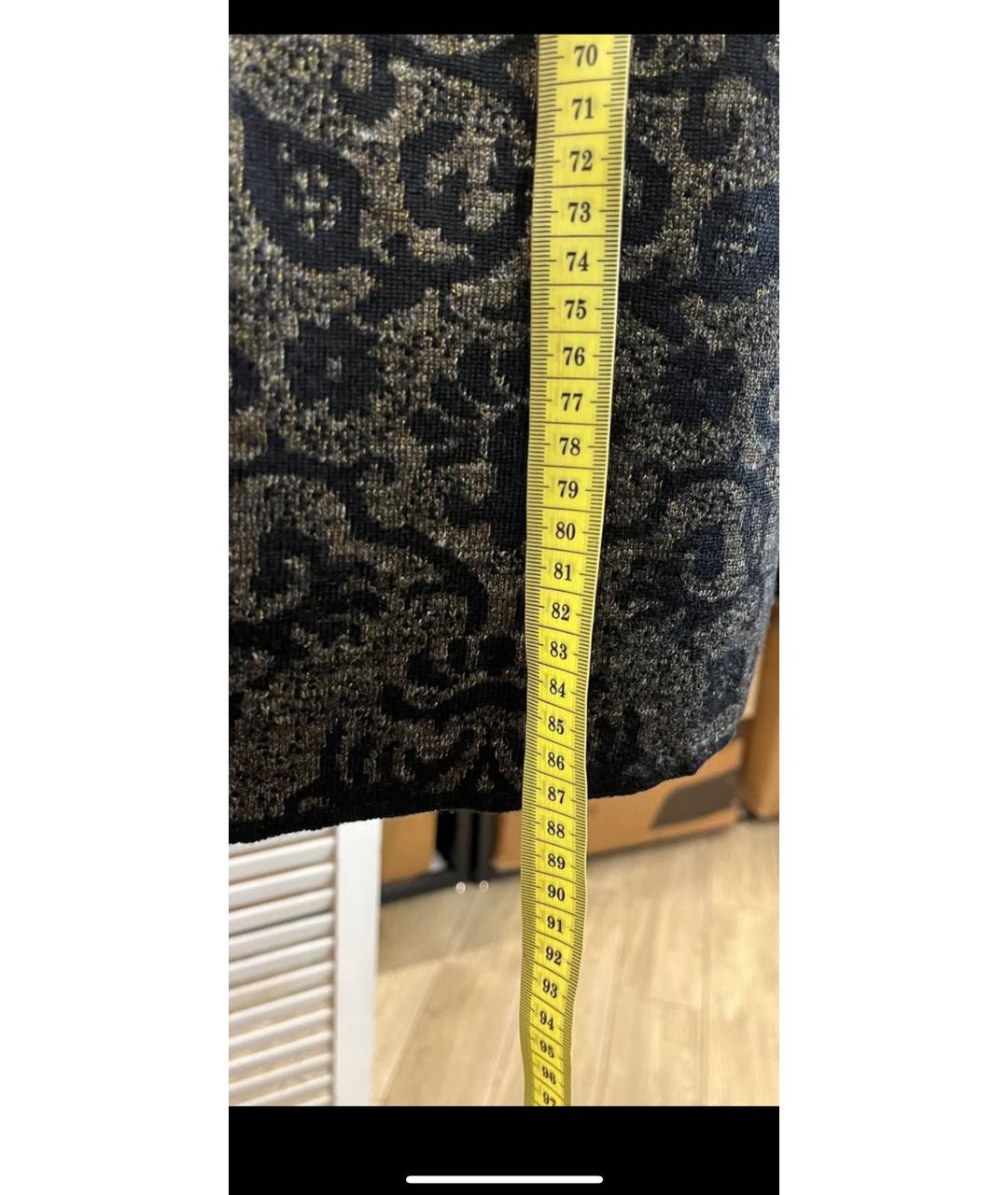 D.EXTERIOR Черное шерстяное повседневное платье, фото 3