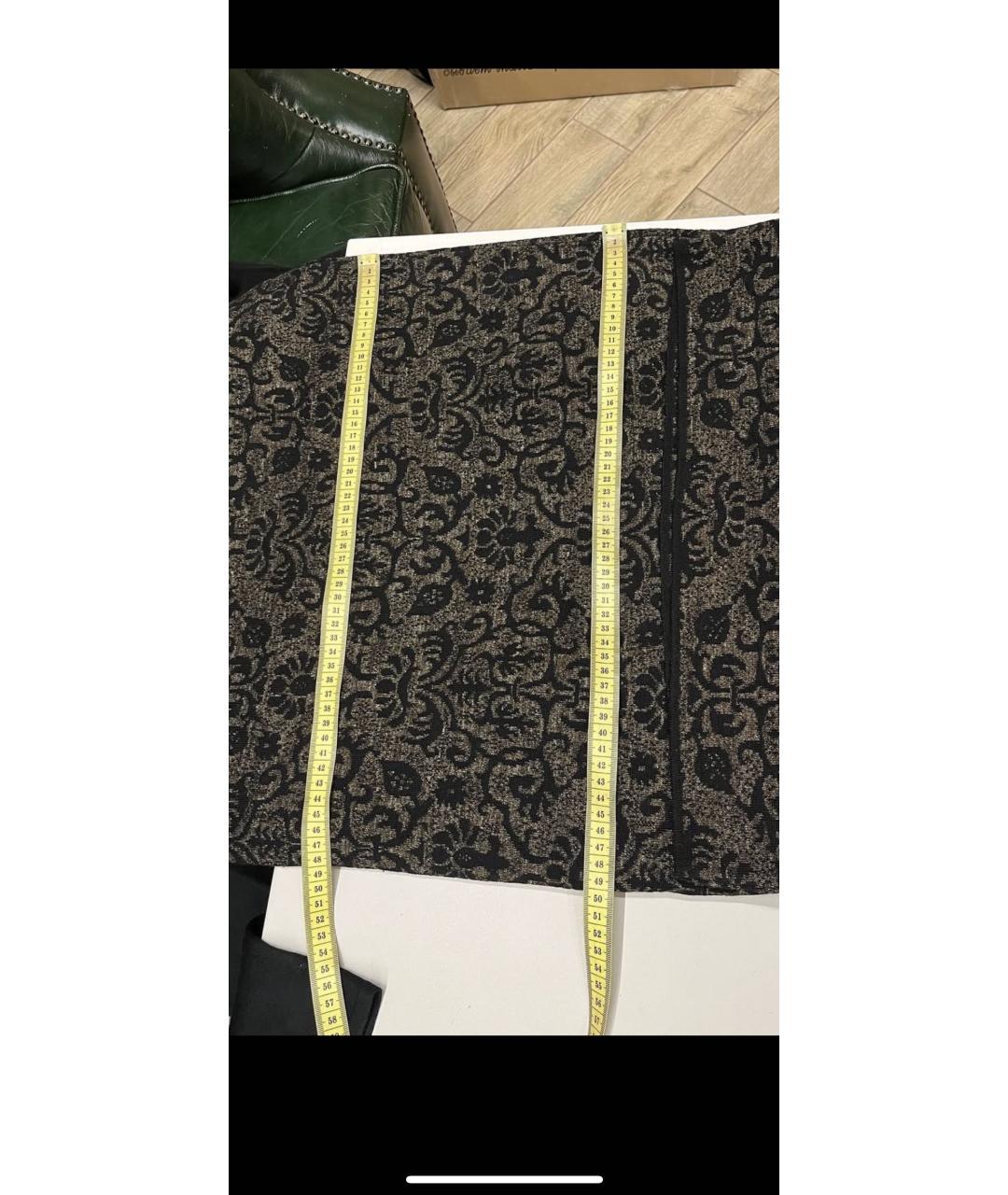 D.EXTERIOR Черное шерстяное повседневное платье, фото 7