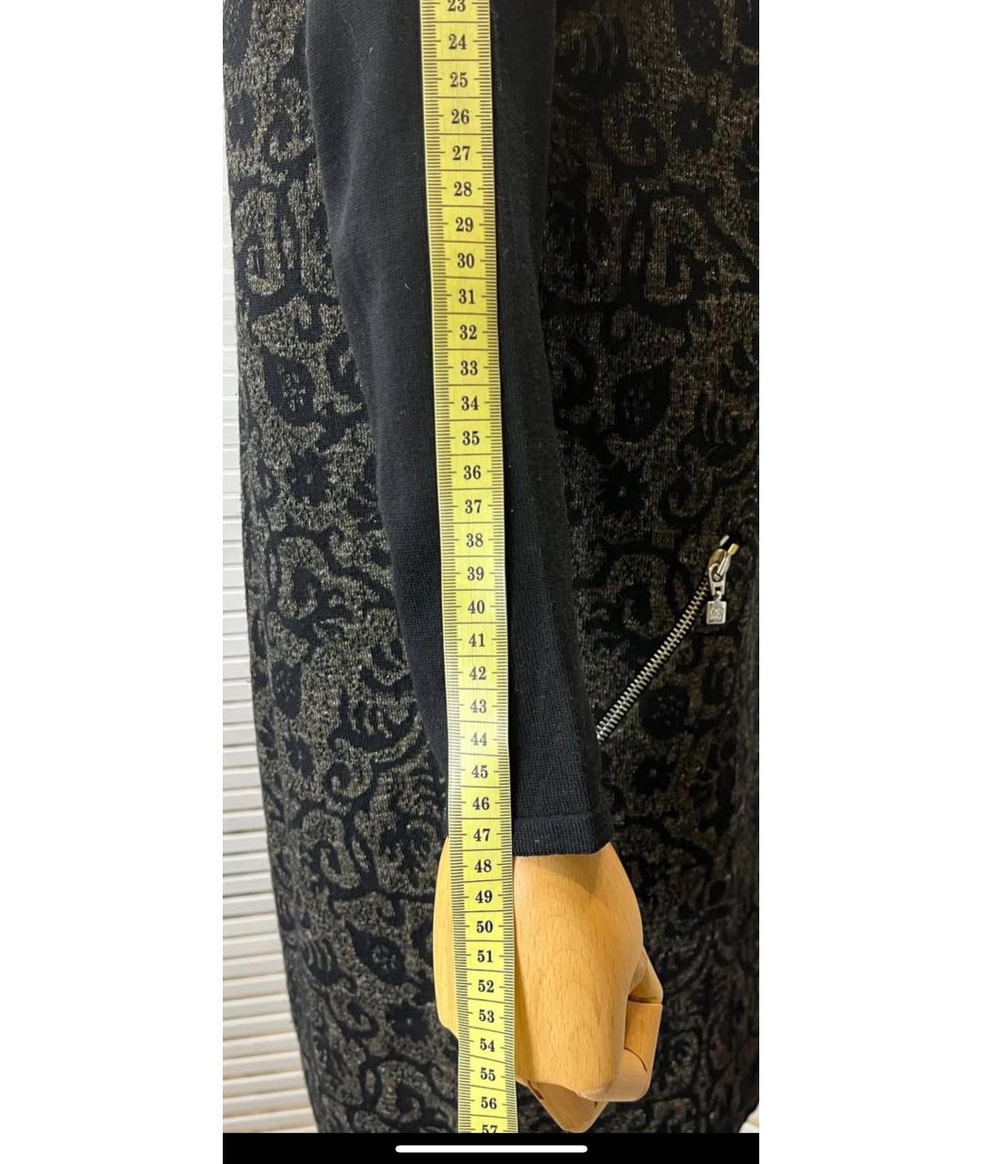 D.EXTERIOR Черное шерстяное повседневное платье, фото 4