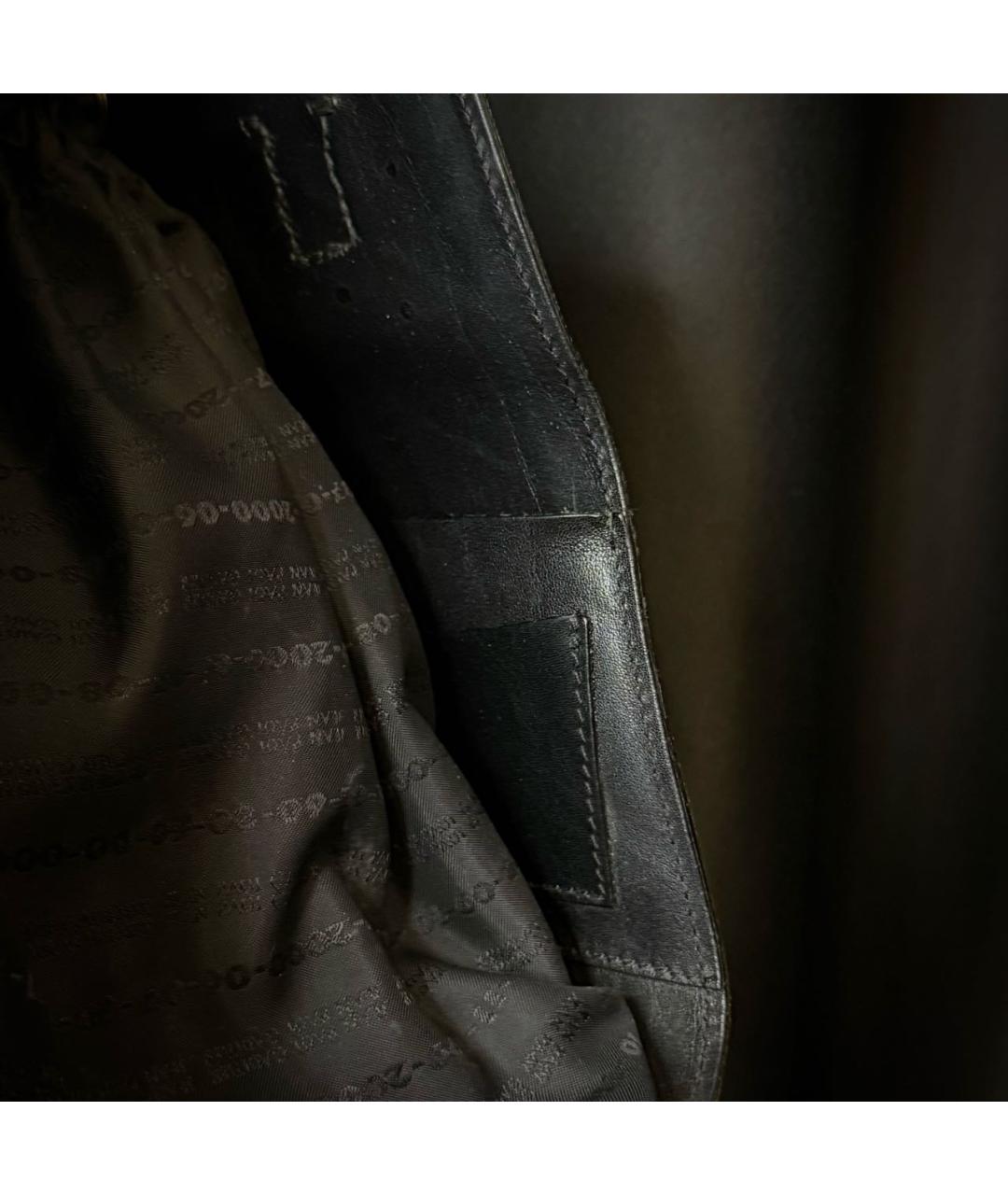 JEAN PAUL GAULTIER Черная кожаная сумка через плечо, фото 6