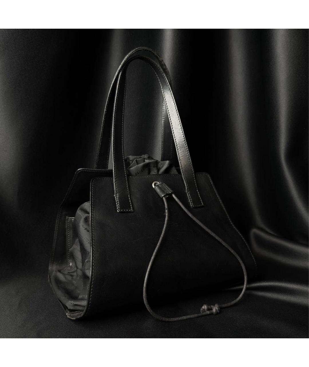 JEAN PAUL GAULTIER Черная кожаная сумка через плечо, фото 2