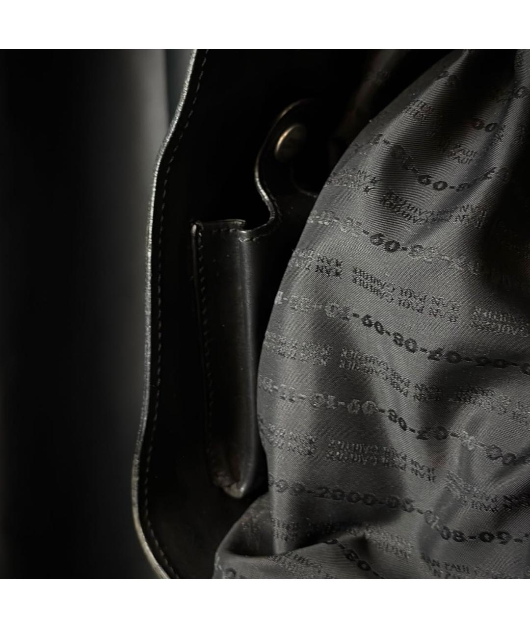 JEAN PAUL GAULTIER Черная кожаная сумка через плечо, фото 5