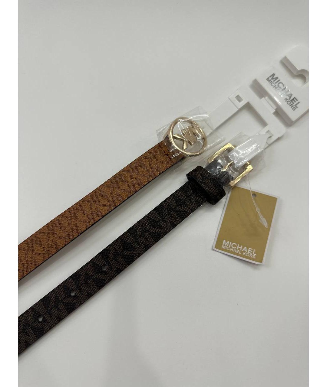 MICHAEL KORS Коричневый ремень, фото 4