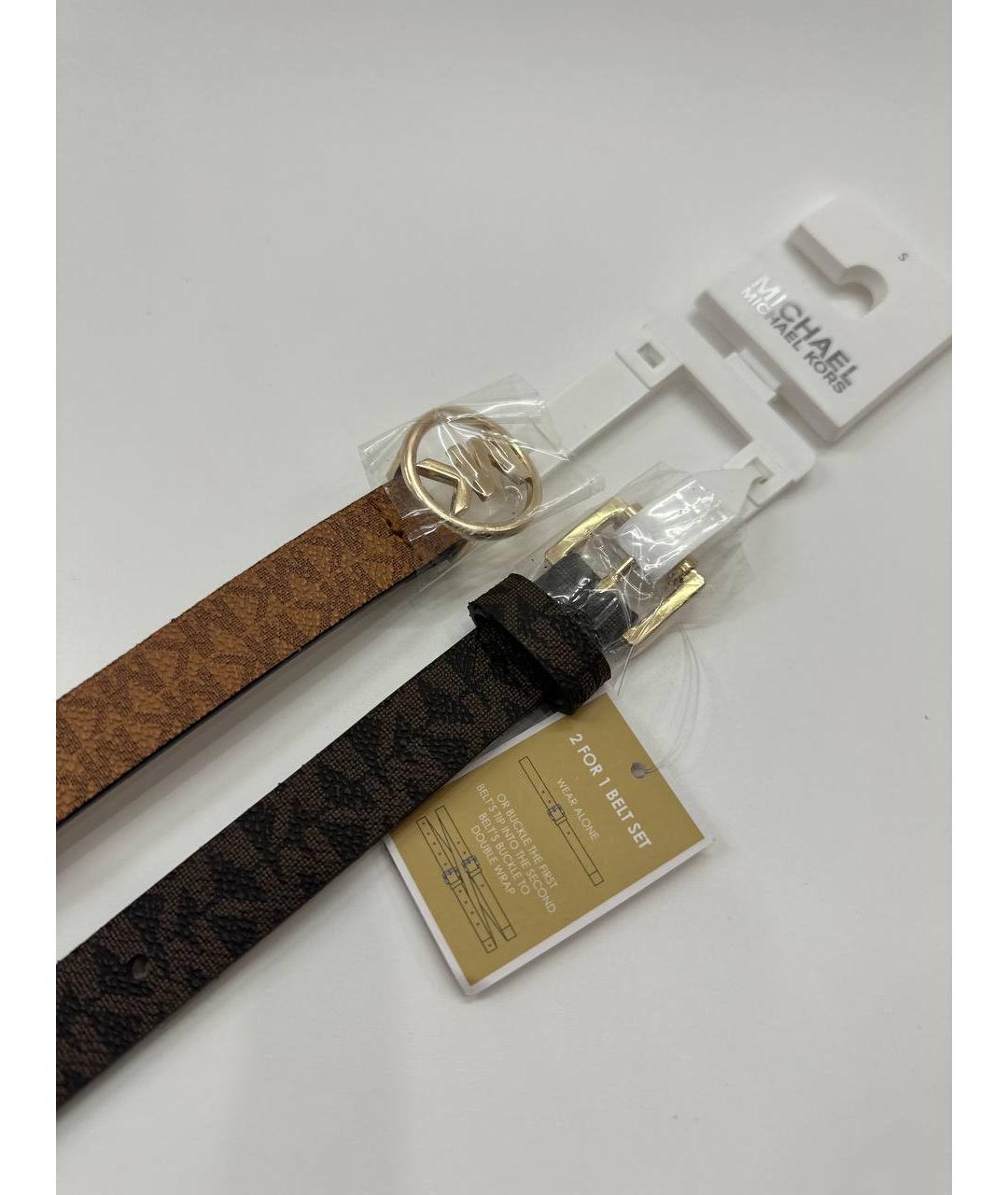 MICHAEL KORS Коричневый ремень, фото 3