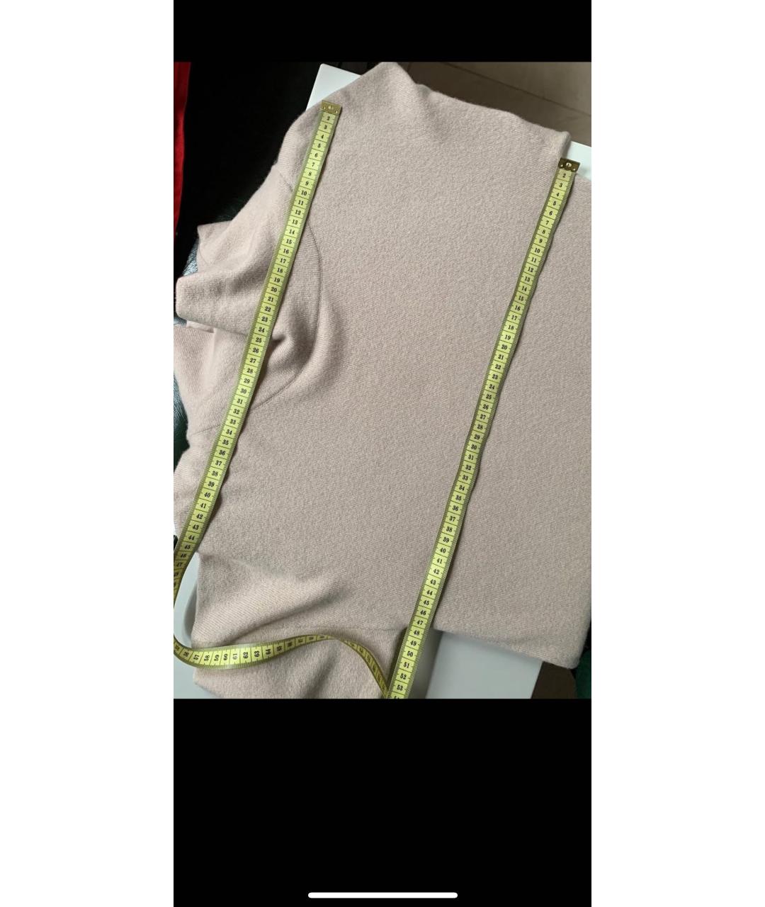 PANICALE Бежевое кашемировое повседневное платье, фото 7