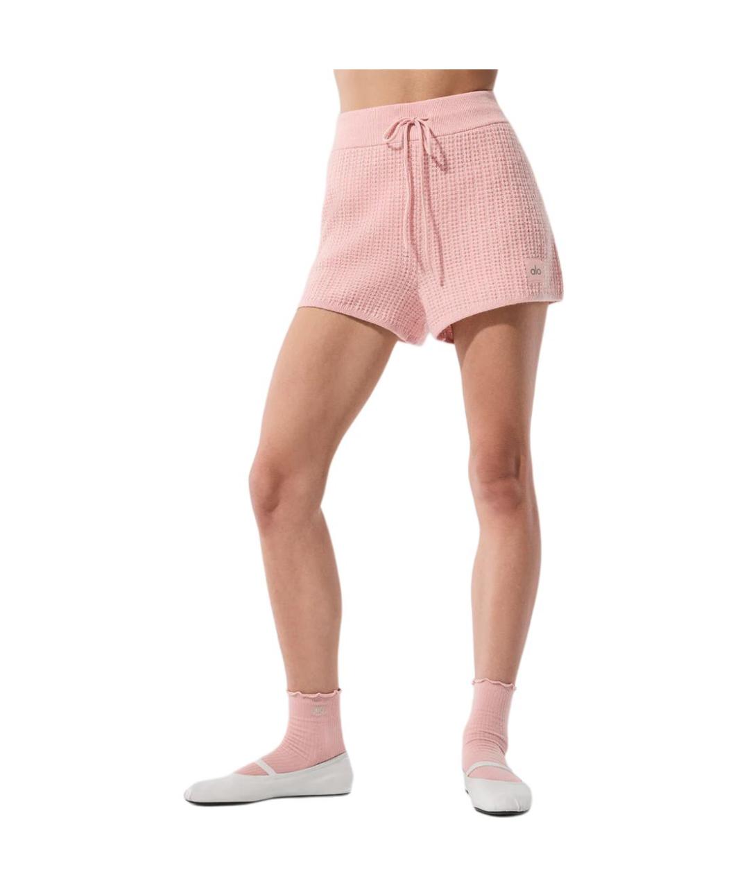 ALO YOGA Розовые спортивные брюки и шорты, фото 4