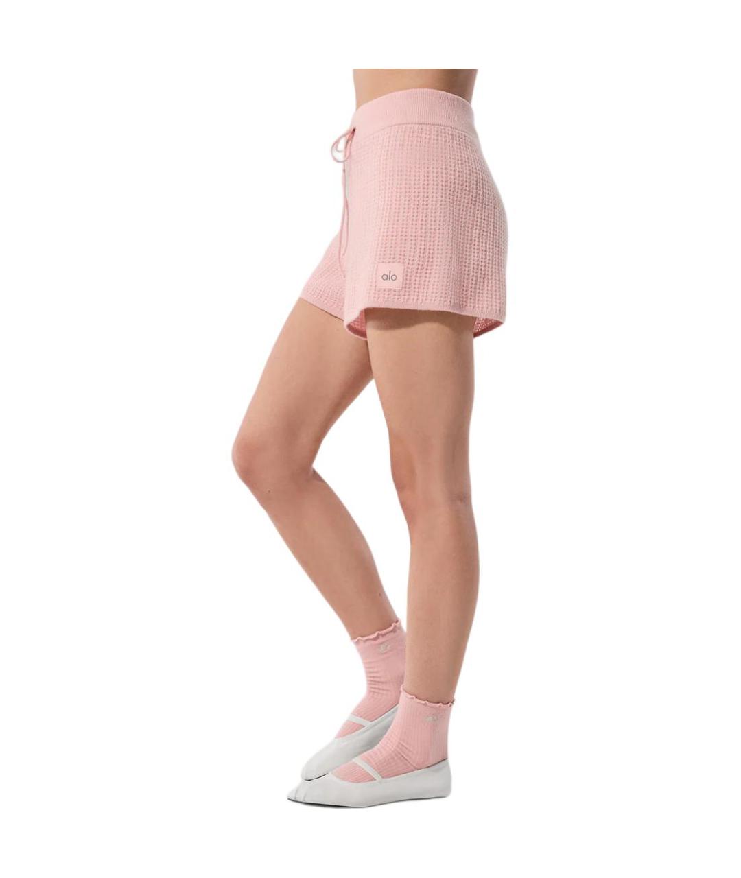 ALO YOGA Розовые спортивные брюки и шорты, фото 3