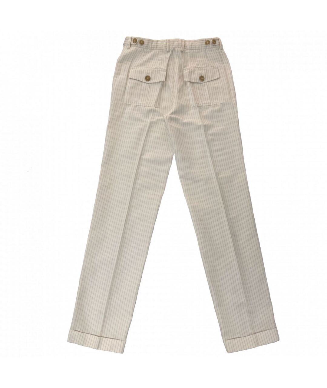 BURBERRY Белые хлопковые брюки и шорты, фото 2