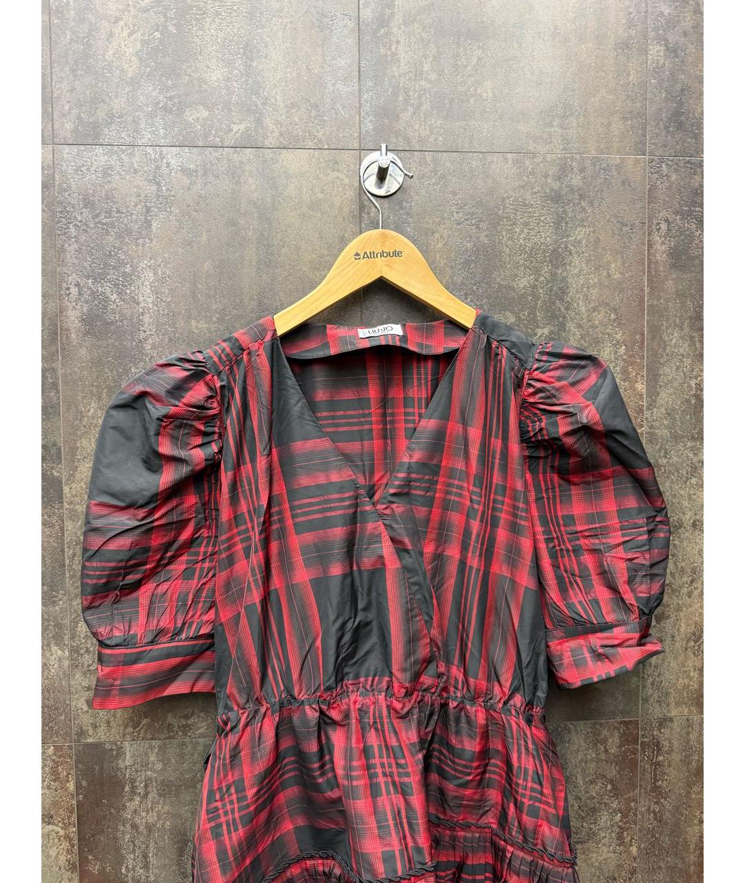 LIU JO Бордовое полиэстеровое коктейльное платье, фото 3