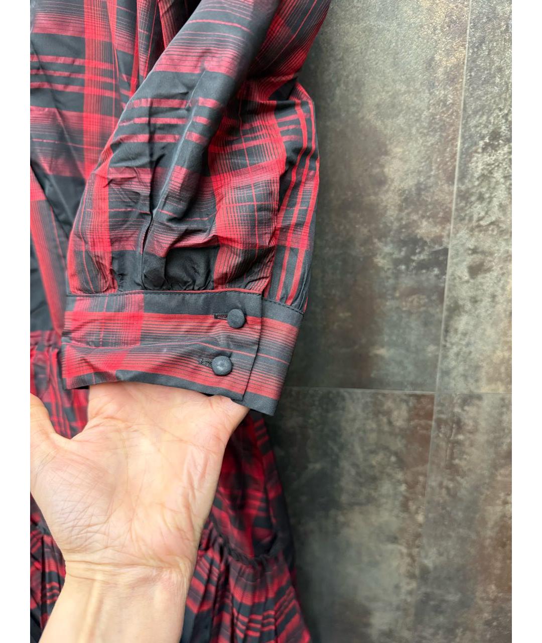 LIU JO Бордовое полиэстеровое коктейльное платье, фото 6